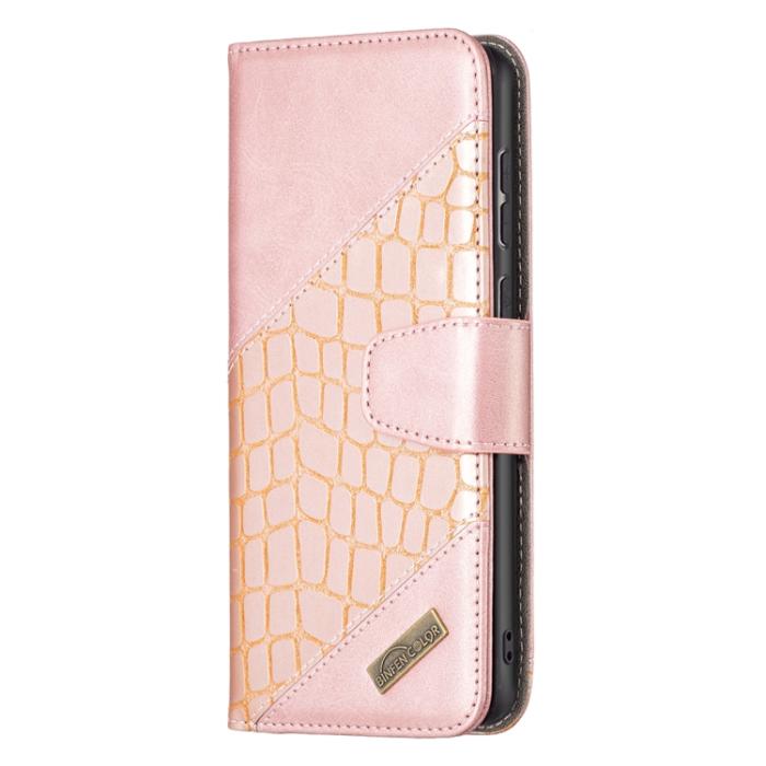 Bild 2,  Samsung Galaxy A33 5G Fodral Krokodil Textur Roséguld
