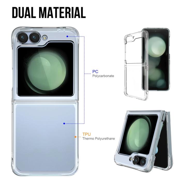 Bild 6,  Galaxy Z Flip 6 / 7 FE / 7 FE Skal TPU Transparent