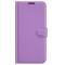  iPhone 13 Fodral Litchi Läder Lila