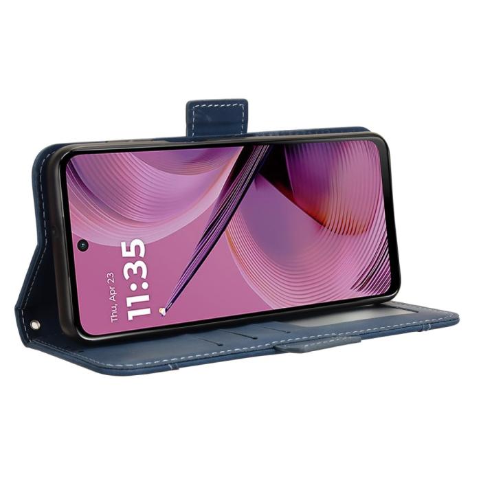 Bild 4,  Motorola Moto G55 5G Fodral Med Avtagbart Kortfodral Blå