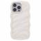  iPhone 14 Pro Max Mobilskal Wavy Textur Beige