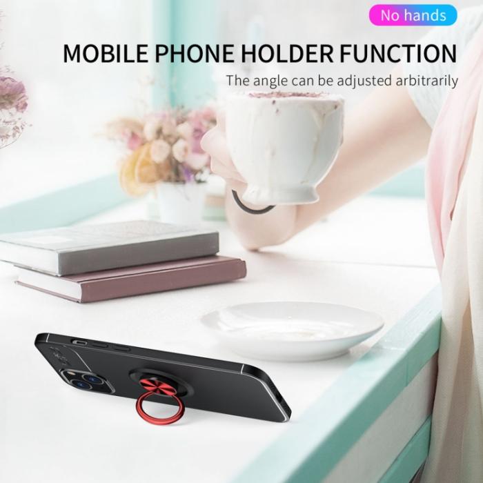 Bild 5,  iPhone 14 Skal Ring Svart/Röd