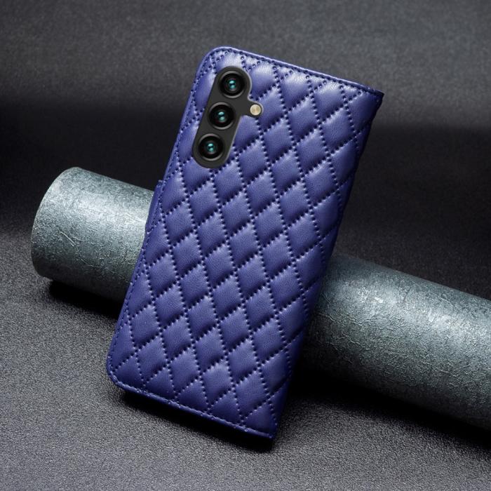 Bild 6,  Samsung Galaxy A55 5G Fodral Diamond Läder Blå