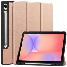  Samsung Galaxy Tab S10 Lite Fodral Tri-Fold Pennh&aring;llare Ros&eacute;guld
