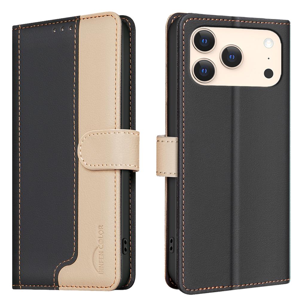 BINFEN BINFEN iPhone 17 Pro Max Fodral RFID Splicing Color Svart