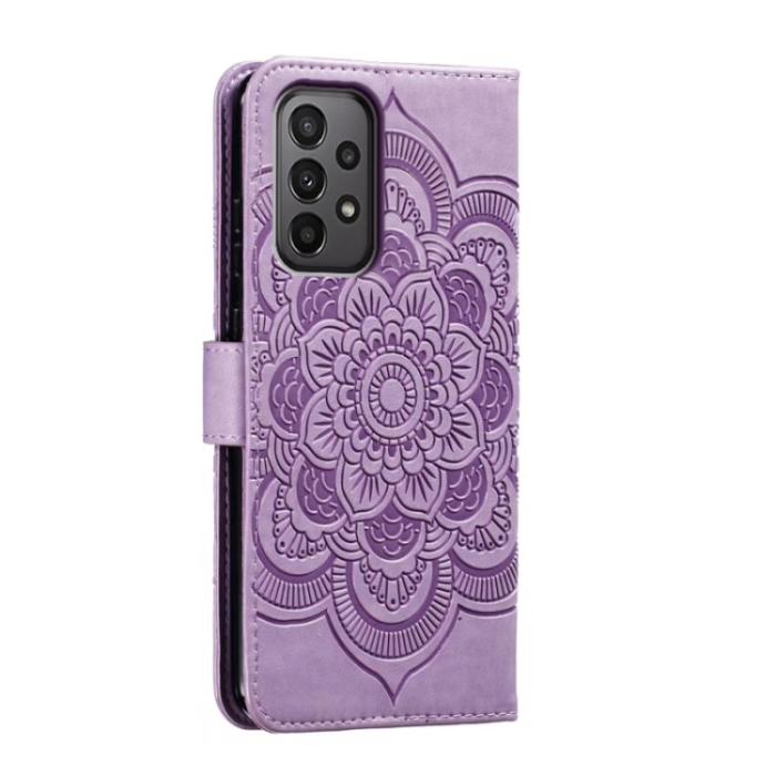 Bild 3,  Samsung Galaxy A24 5G Fodral Mandala Läder Lila