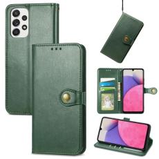  Samsung Galaxy A33 5G Fodral Solid L&auml;der Gr&ouml;n