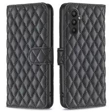  Samsung Galaxy A25 5G Fodral Diamond L&auml;der Svart