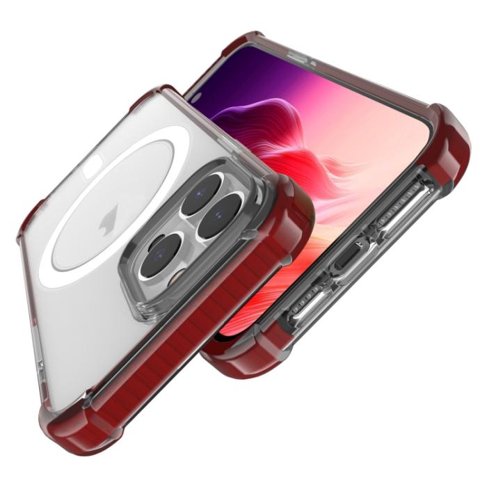 Bild 4,  iPhone 15 Pro Skal Shockproof MagSafe Hybrid Brun