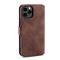 DG.MING iPhone 13 Mini - DG.MING Retro Läder Fodral - Brun