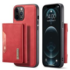 DG.MING iPhone 13 Mini - DG.MING 2in1 Skal Magnetisk Avtagbart Kortfack - R&ouml;d