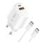 Tech-Protect Tech-Protect 45W Väggladdare PD QC3.0 Inkl USB-C Kabel Vit