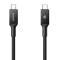 Spigen Spigen 1m 100W USB-C - USB-C Kabel Essential Svart