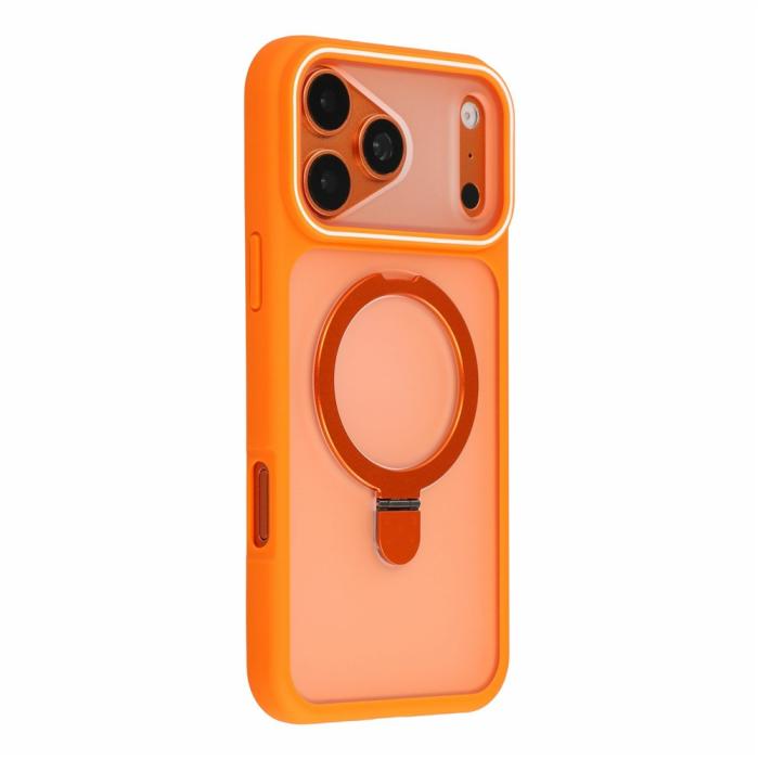 Bild 2,  iPhone 18 Pro / 17 Pro Skal Med Fällbart MagSafe Stativ Orange