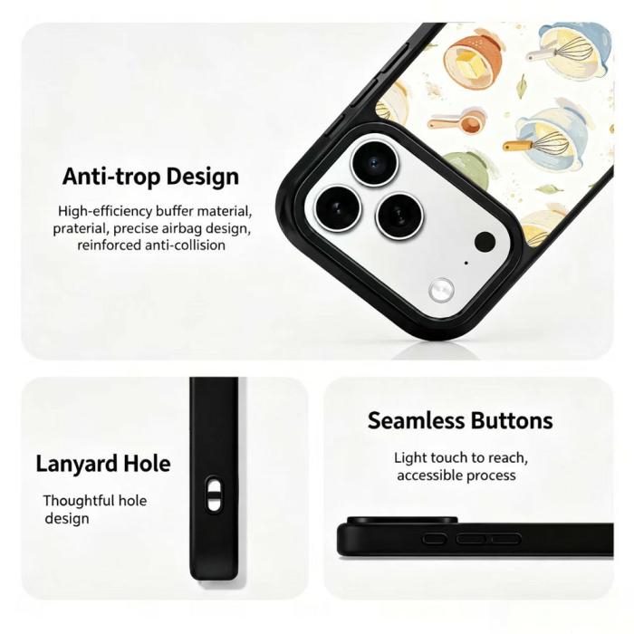 Bild 3,  iPhone 18 Pro Max/17 Pro Max Skal MagSafe UV-Mönster Baka