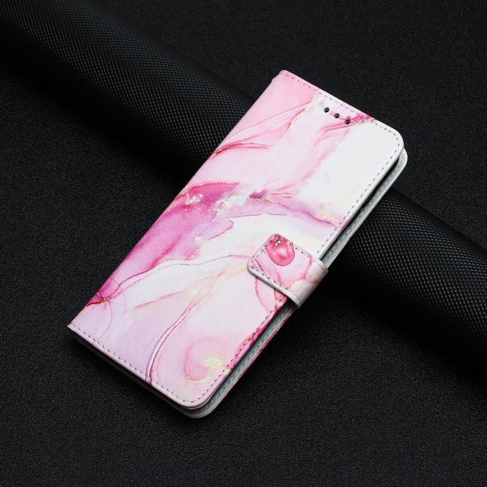 Bild 5,  Samsung Galaxy A27 5G Fodral Läder Marmor Rosa