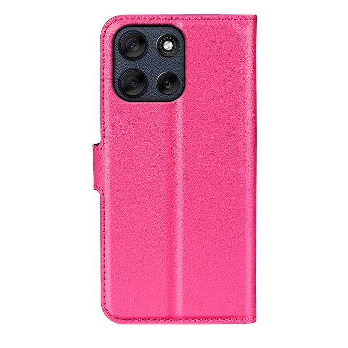 Bild 3,  Motorola Moto G56 5G Fodral Litchi Läder Rosa
