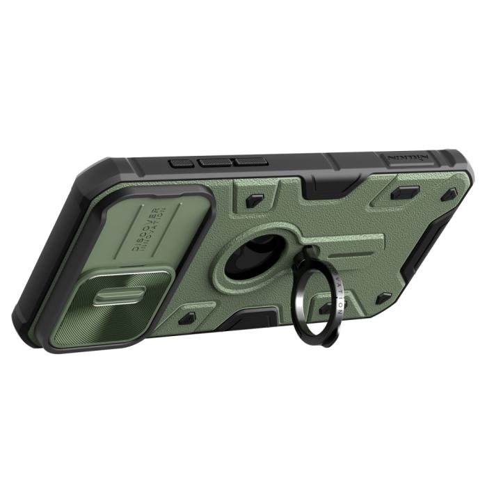Bild 4, NILLKIN NILLKIN iPhone 15 Pro Max Skal CamShield Armor Ring Grön