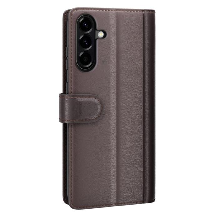 Bild 6,  Samsung Galaxy A57 5G Fodral Premium Äkta Läder Brun