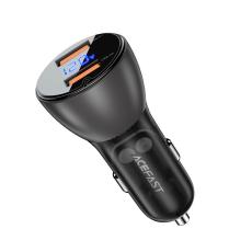 Acefast Acefast 45W Snabbladdare Billaddare 2x USB-A Svart