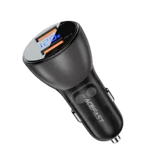 Acefast Acefast 45W Snabbladdare Billaddare 2x USB-A Svart