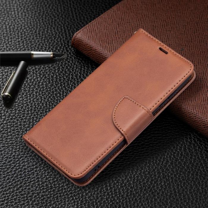 Bild 6,  Samsung Galaxy S21 FE Fodral Solid Shark Läder Brun
