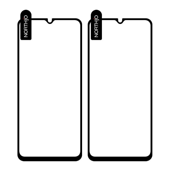 Bild 2, NORTHJO NORTHJO Galaxy A14 4G/5G 2-PACK Skärmskydd Heltäckande