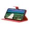  Google Pixel 10a Fodral Litchi Läder Röd