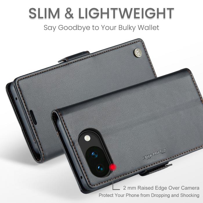 Bild 5, CASEME CASEME Google Pixel 10a Fodral RFID Läder Svart