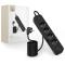 Tech-Protect Tech-Protect 2 m Förgreningsdosa Med USB-C/USB-A Svart