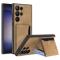 GKK GKK Galaxy S24 Ultra Skal Kickstand Med Kortfack Brun