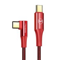 MCDODO Mcdodo 1.2m 100W USB-C/USB-C Elbow Laddkabel R&ouml;d
