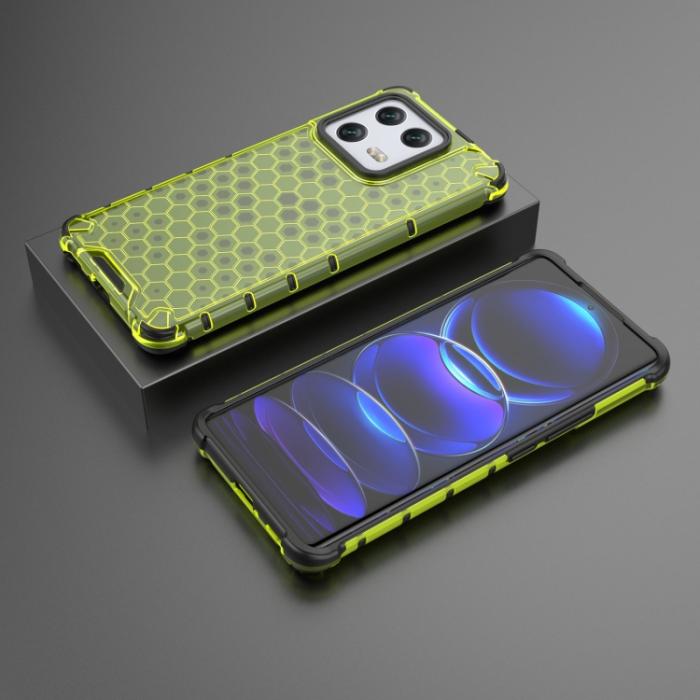 Bild 3,  Xiaomi 13 Pro 5G Skal Shockproof Honeycomb Textur Grön