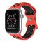 ColorPop Sportarmband Dual-Color Apple Watch 42/41/40/38 mm (M/L) Röd/Svart