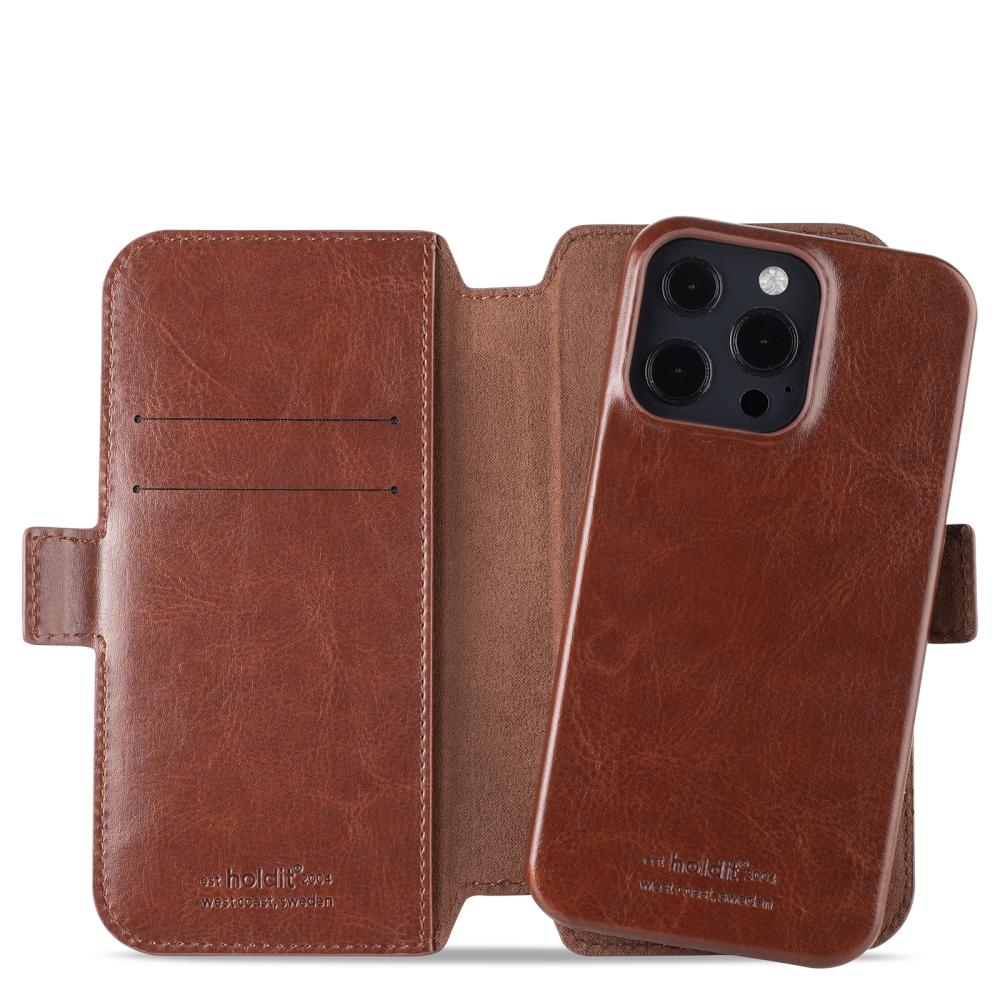 holdit holdit iPhone 13 Pro - Berlin 2in1 Magnet Fodral / Skal - Brun