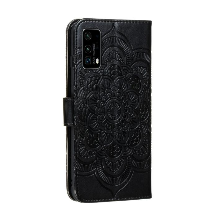 Bild 4,  Huawei P40 - Mandala Plånboksfodral - Svart