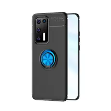  Huawei P40 - Ring Skal - Svart/Bl&aring;