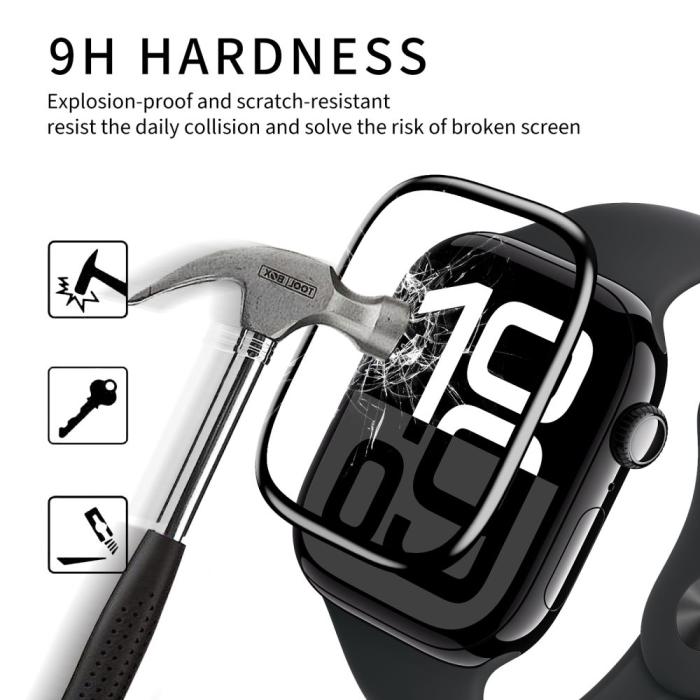 Bild 4, HOFI HOFI Apple Watch 44 mm Skärmskydd Hybrid Glas