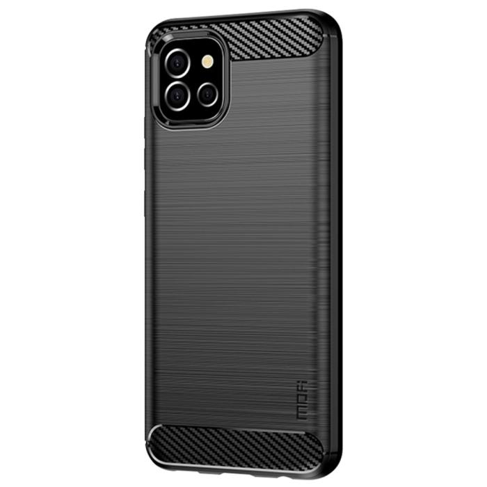 Bild 2, MOFI MOFI Samsung Galaxy A03 Skal Borstad Stål Textur Svart