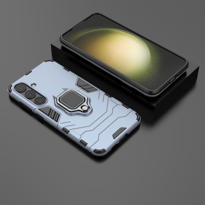 Bild 4,  Samsung Galaxy S24 Plus Skal Ring Hybrid Armor Navy Blue