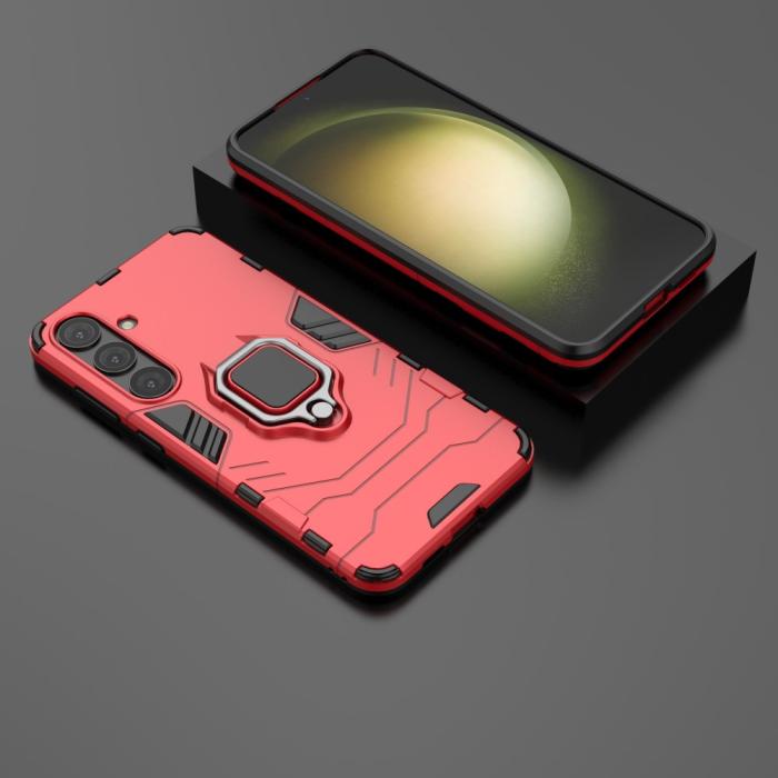 Bild 4,  Samsung Galaxy S24 Plus Skal Ring Hybrid Armor Röd