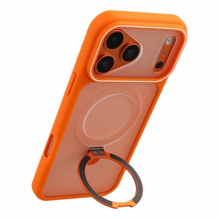Bild 3,  iPhone 18 Pro / 17 Pro Skal Med Fällbart MagSafe Stativ Orange
