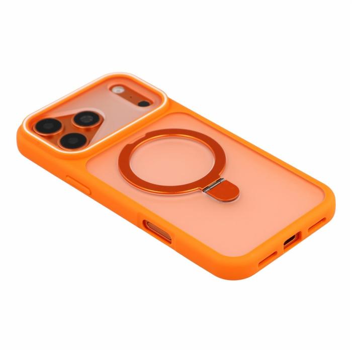 Bild 4,  iPhone 18 Pro / 17 Pro Skal Med Fällbart MagSafe Stativ Orange