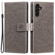  Samsung Galaxy A54 5G Fodral Mandala L&auml;der Gr&aring;