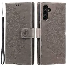  Samsung Galaxy A54 5G Fodral Mandala L&auml;der Gr&aring;