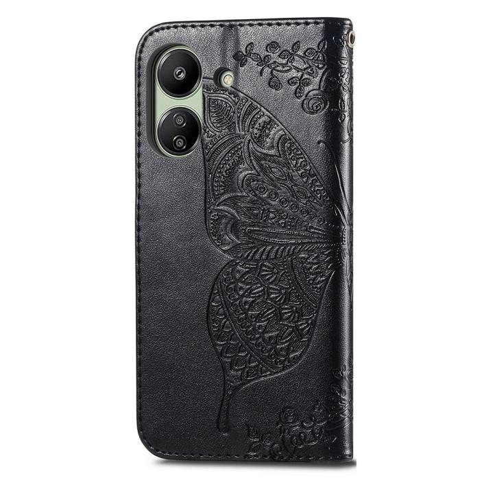 Bild 4,  Xiaomi Redmi 13C 4G Fodral Big Butterfly Svart