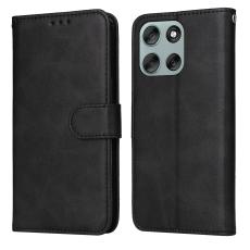  Motorola Moto G56 5G Fodral L&auml;der Svart