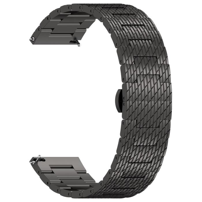 Bild 3,  Klockarmband 22 mm Rostfritt Stål Svart