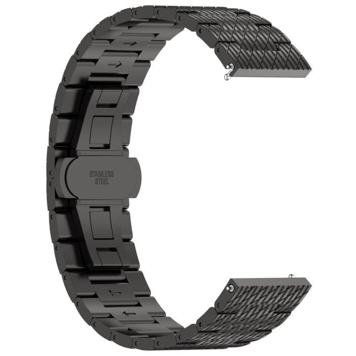 Bild 4,  Klockarmband 22 mm Rostfritt Stål Svart