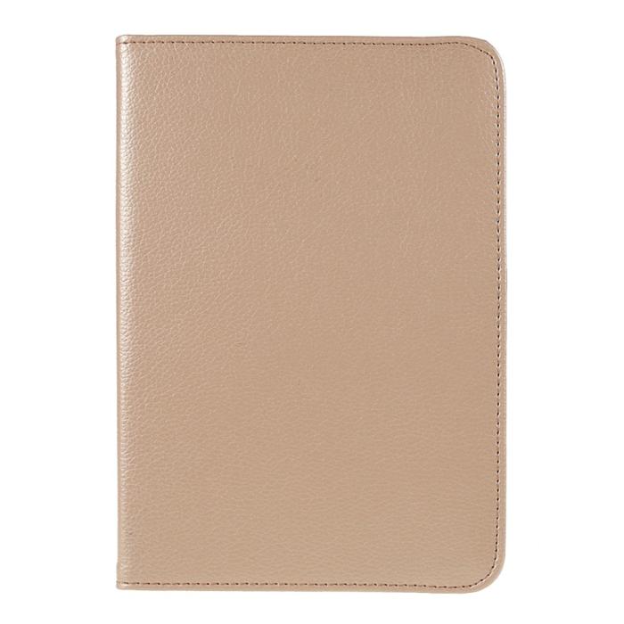 Bild 2,  iPad Mini 2024/2021 Fodral 360° Rotation Litchi Guld